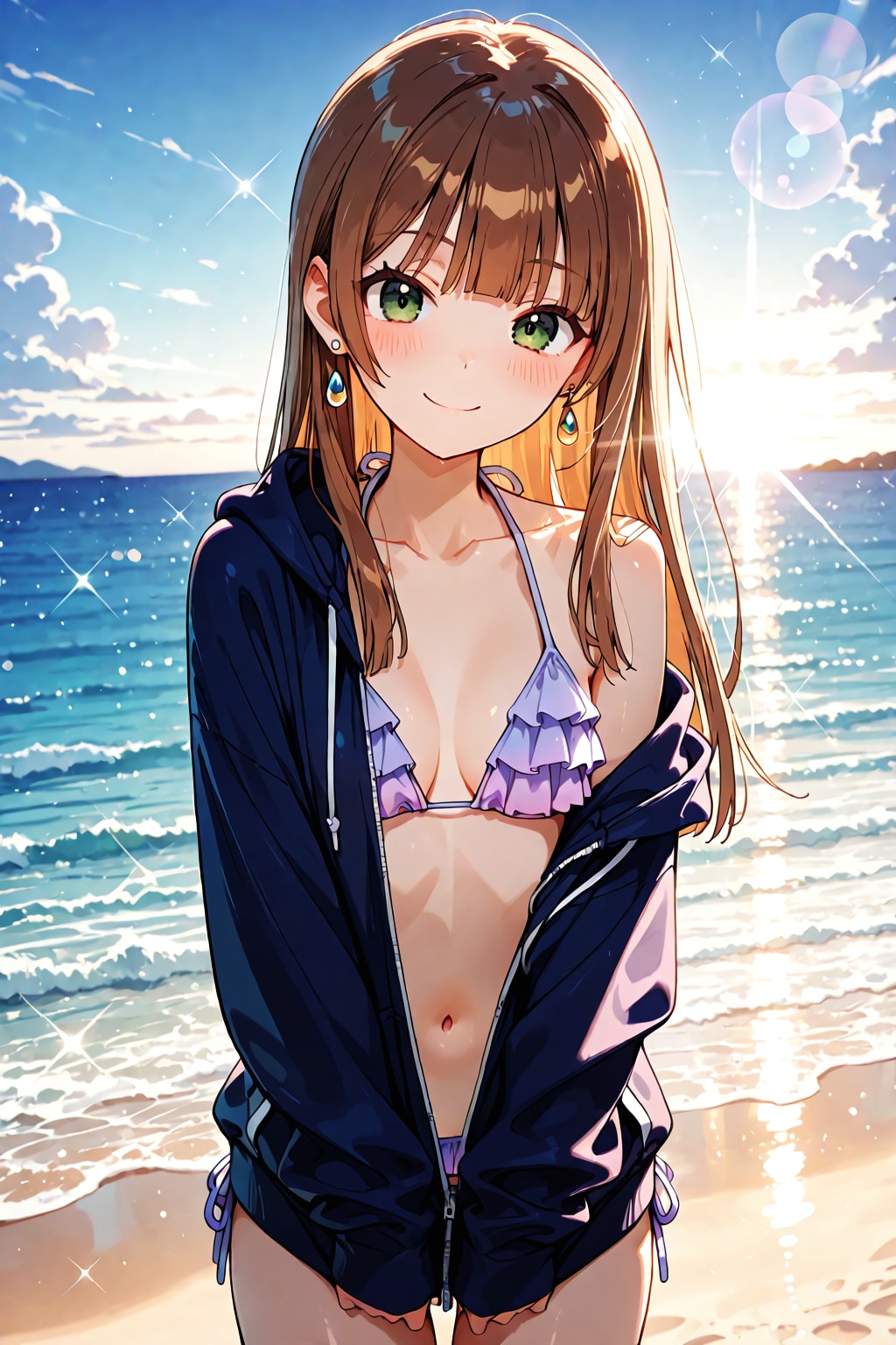夏の海 輝く笑顔に 恋をして