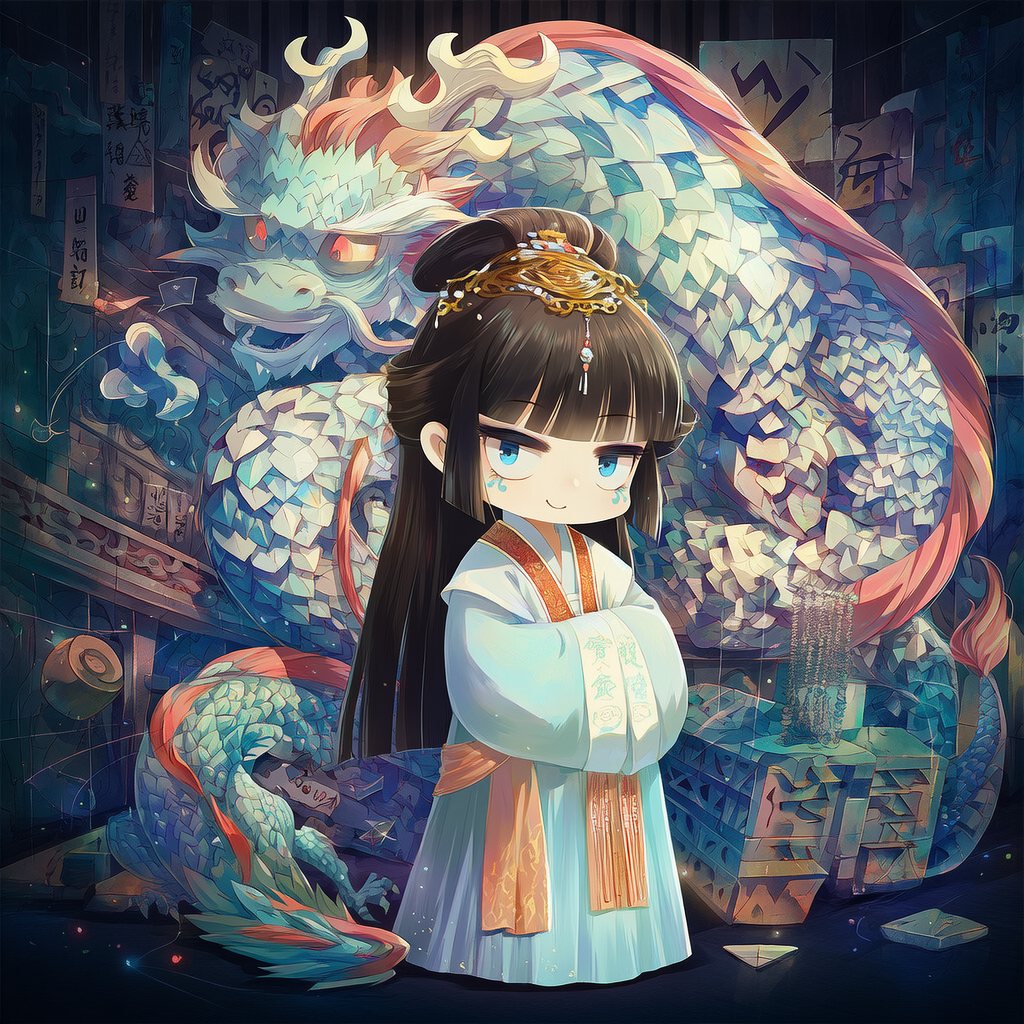 青龍と少女 | の人気AIイラスト・グラビア