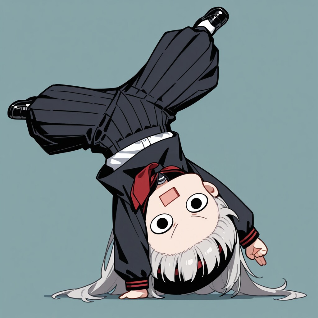 逆立ちするえらいこっちゃ嬢