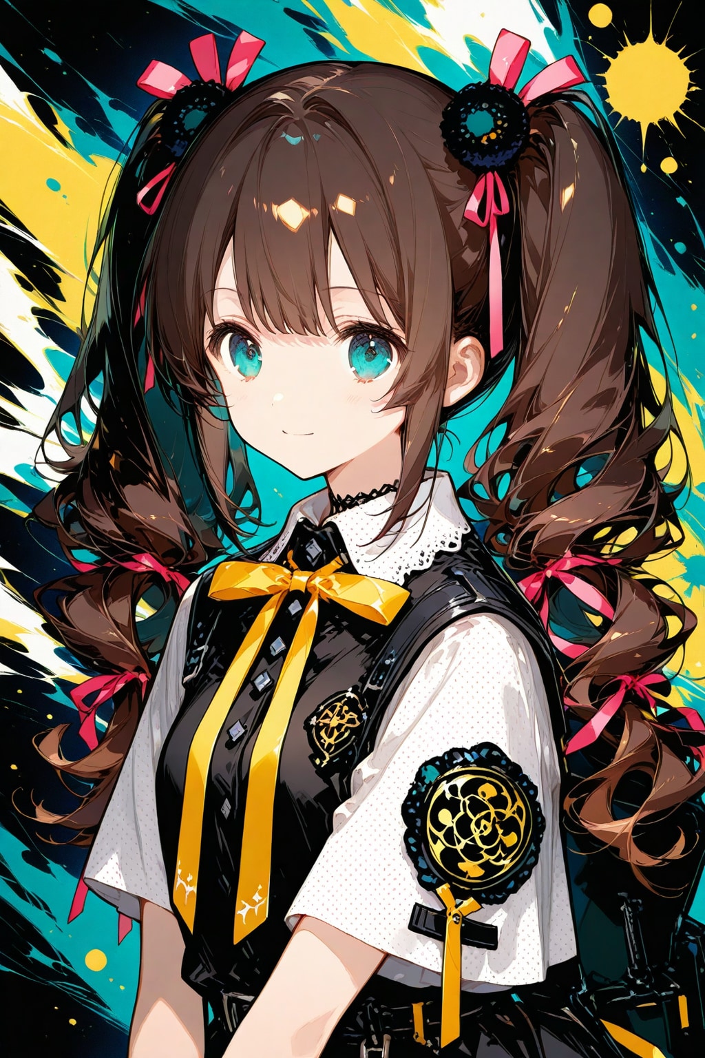 シンプルな黒と黄