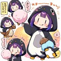 きぐるみの紫髪ちゃん 2枚目