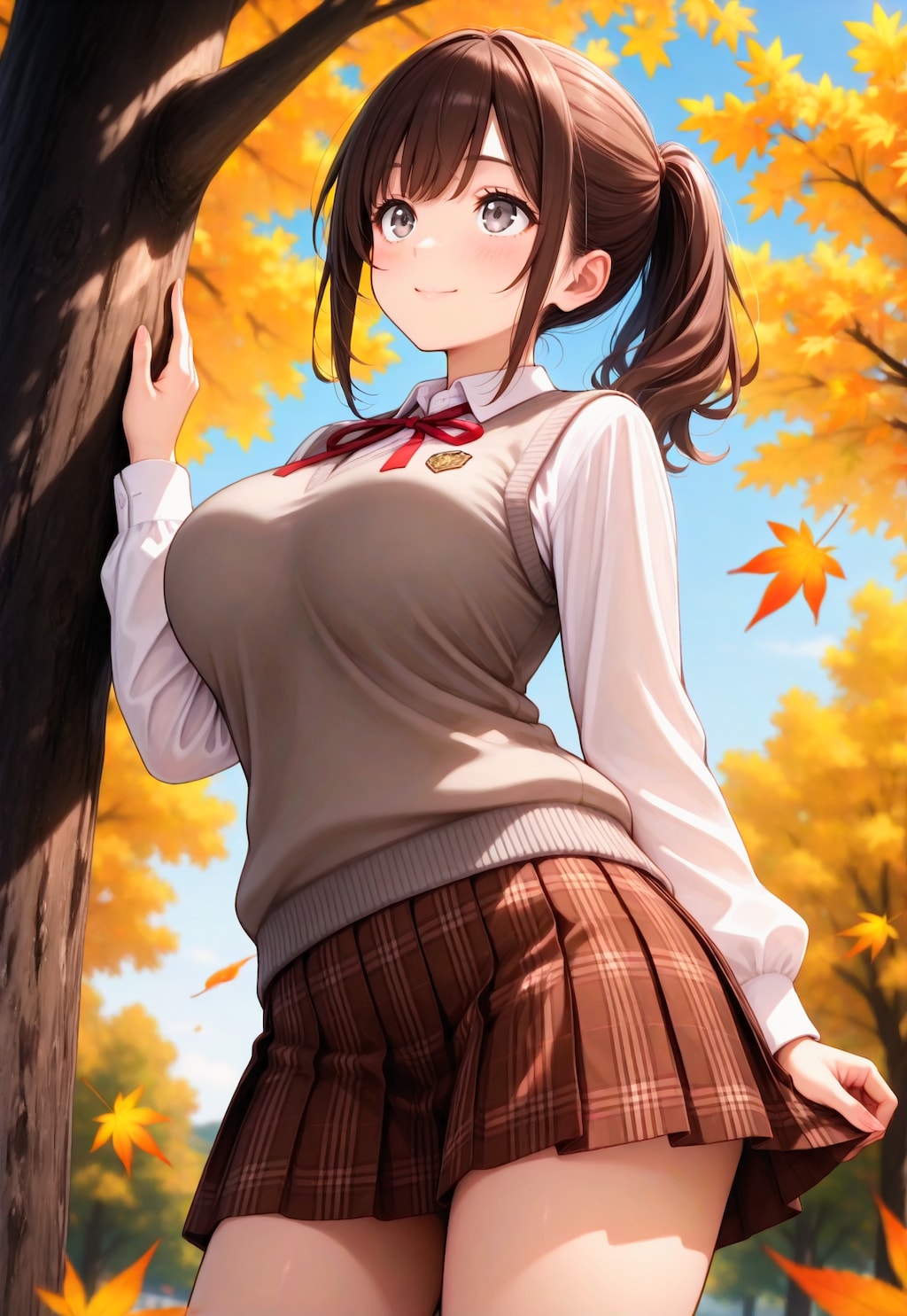 832（紅葉を眺める）