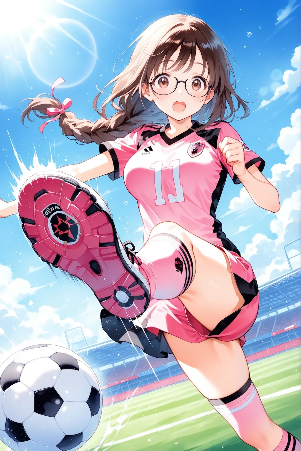 こう見えてサッカーは得意です(ウソ)