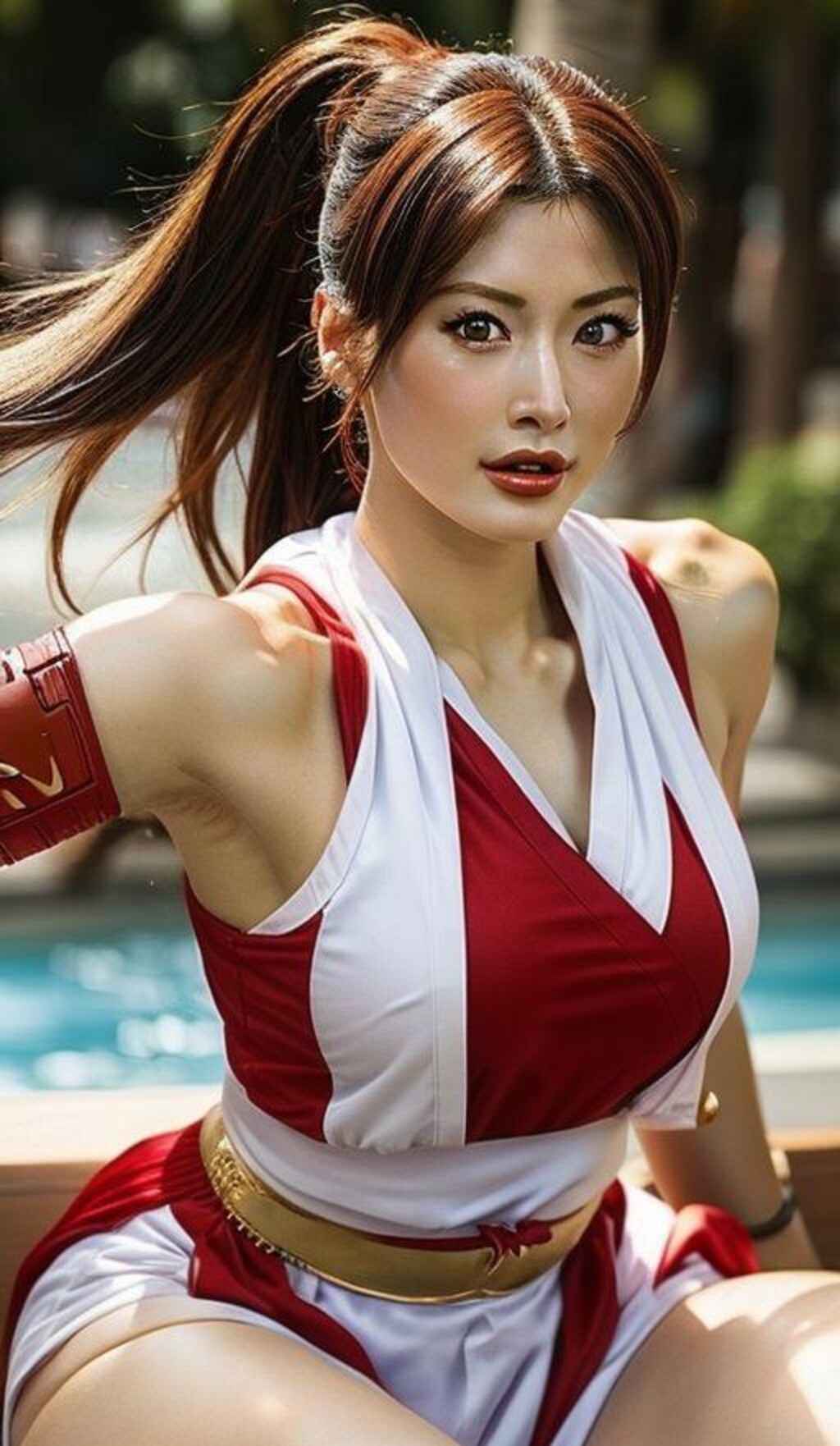 男前のコスプレお姉さん