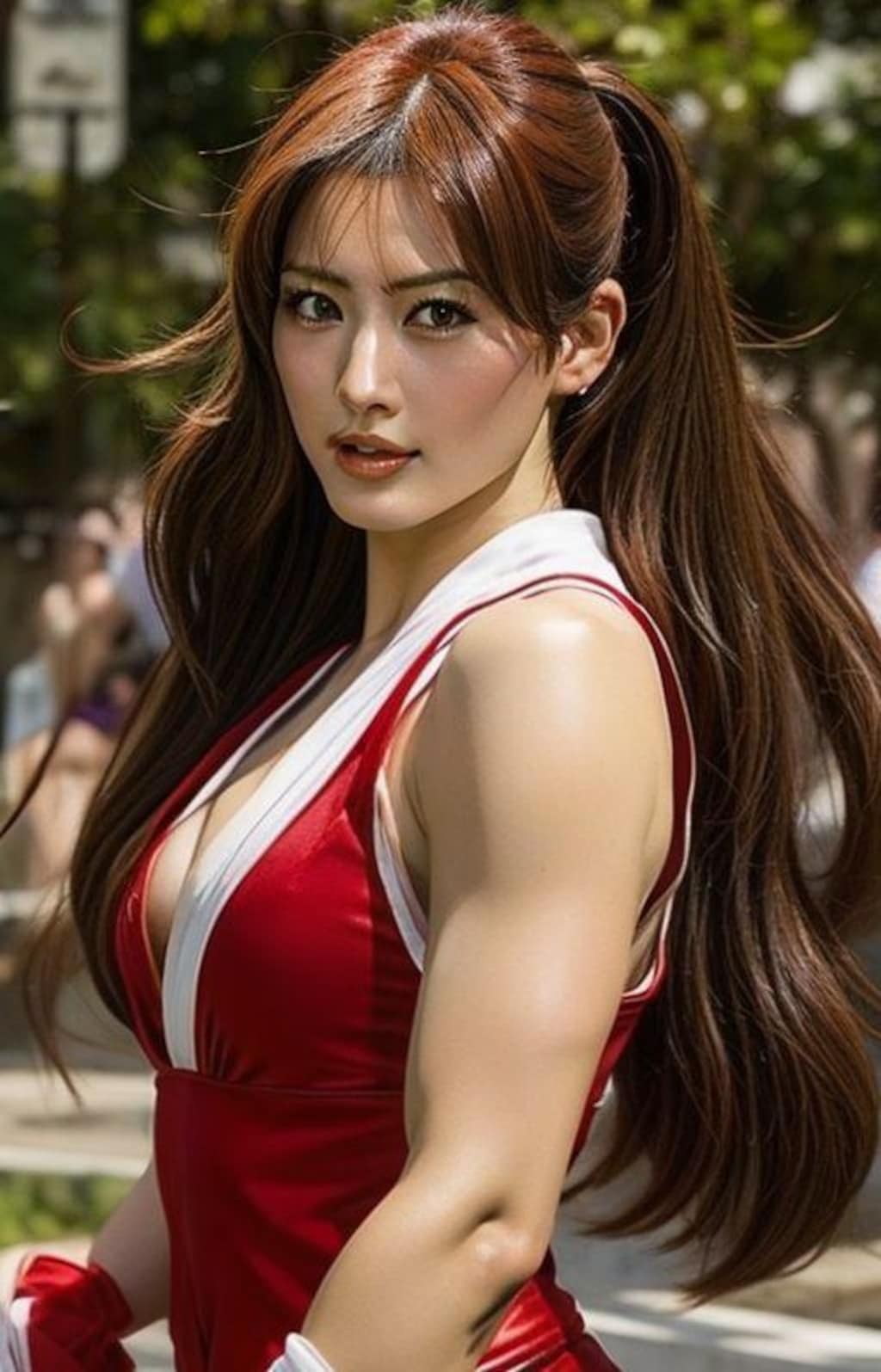 男前のコスプレお姉さん