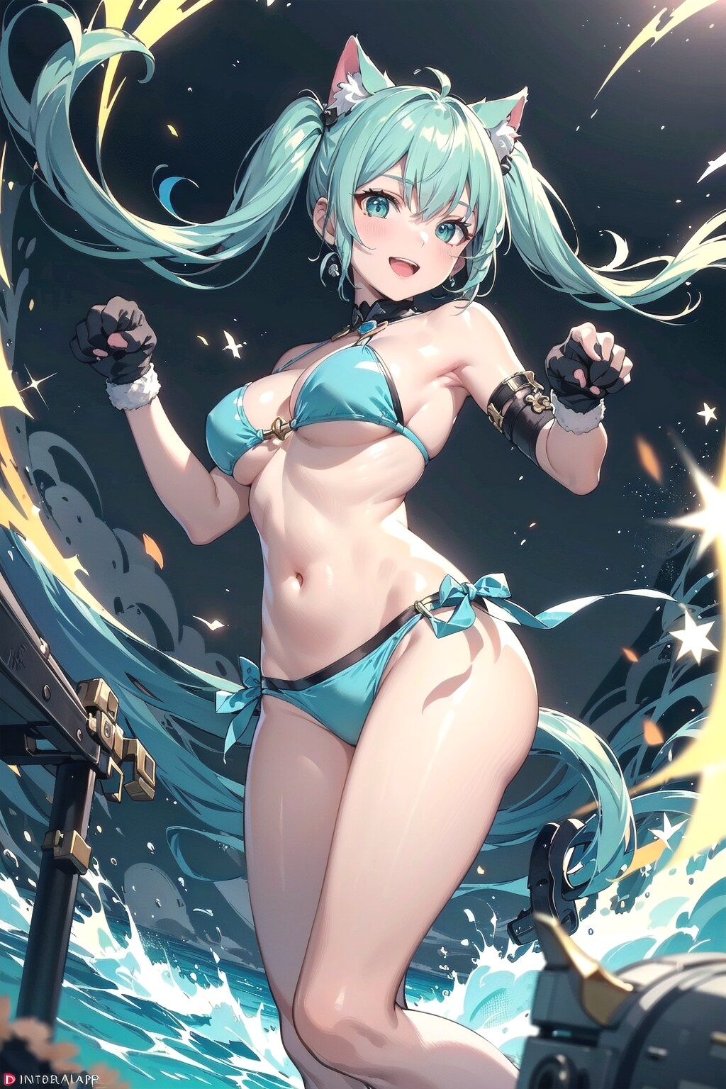 猫耳だからにゃんにゃんポーズしちゃいます🎶にゃんにゃん💕