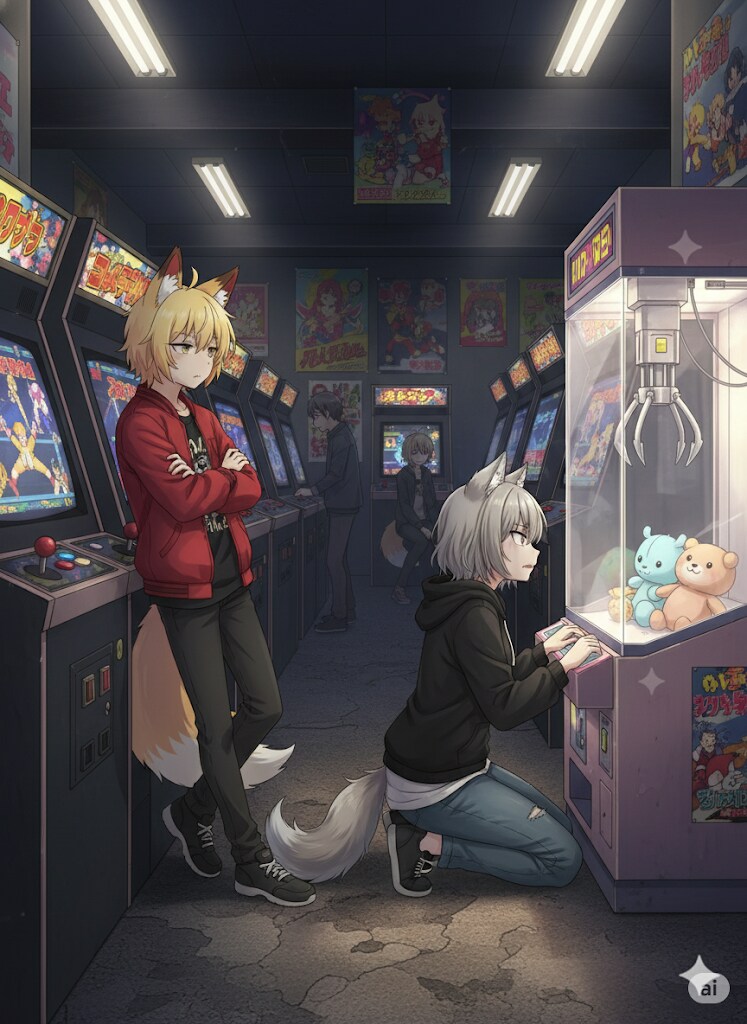 ゲームコーナーにて