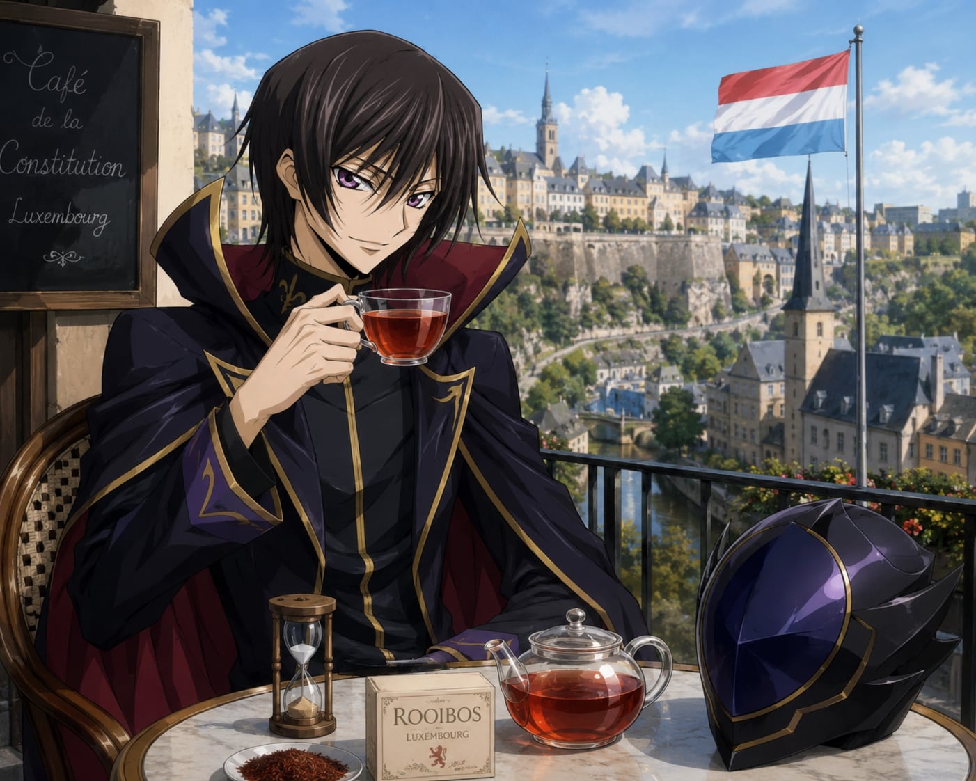 (多重コンボ)5.「る」→「ルクセンブルクでルイボスティーを飲むルルーシュ・ランペルージ」たろう