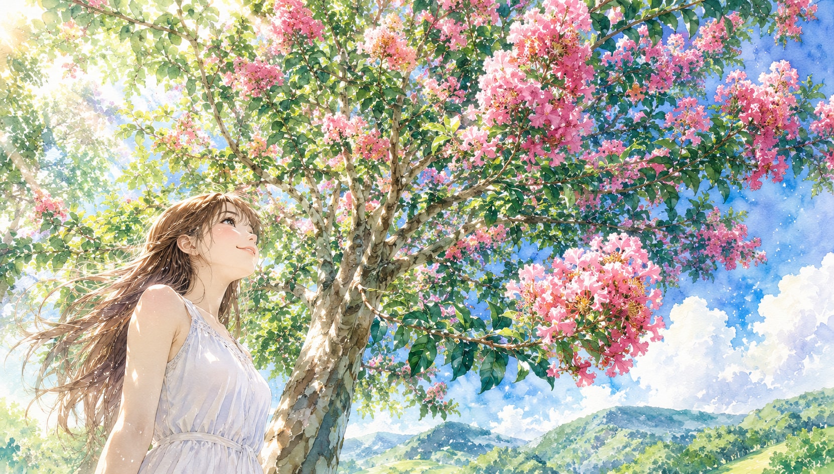 誕生花　0829 サルスベリ | の人気AIイラスト・グラビア