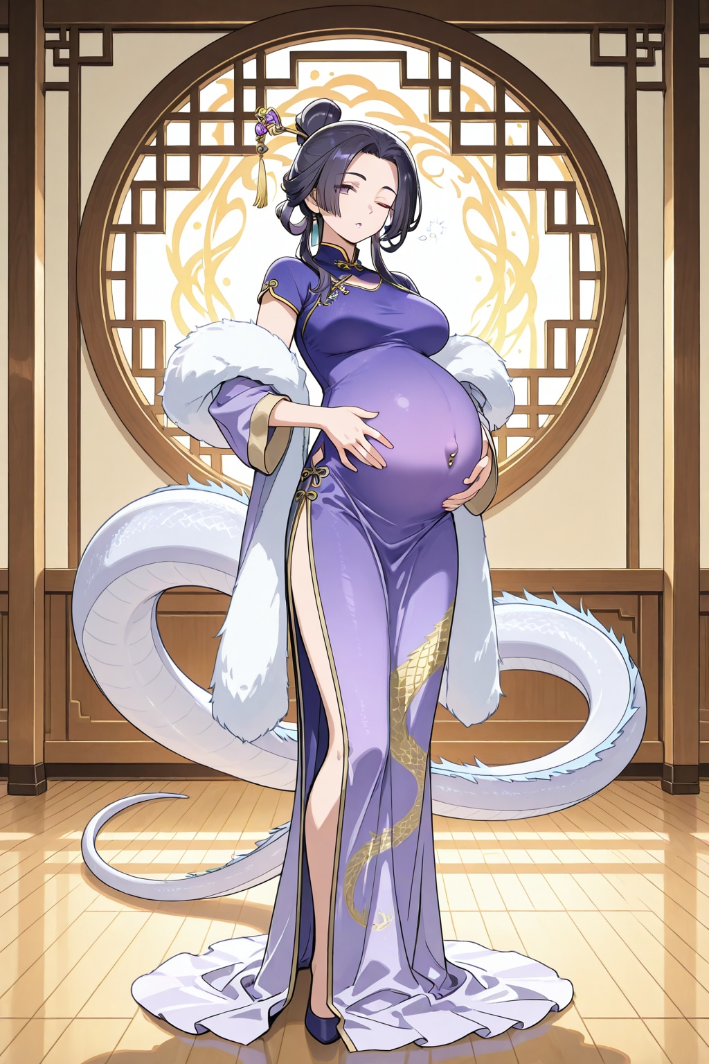 🏥翡翠（ヒスイ）：ドラゴニア中央総合病院・小児魔法医学部長（現在妊娠7か月）