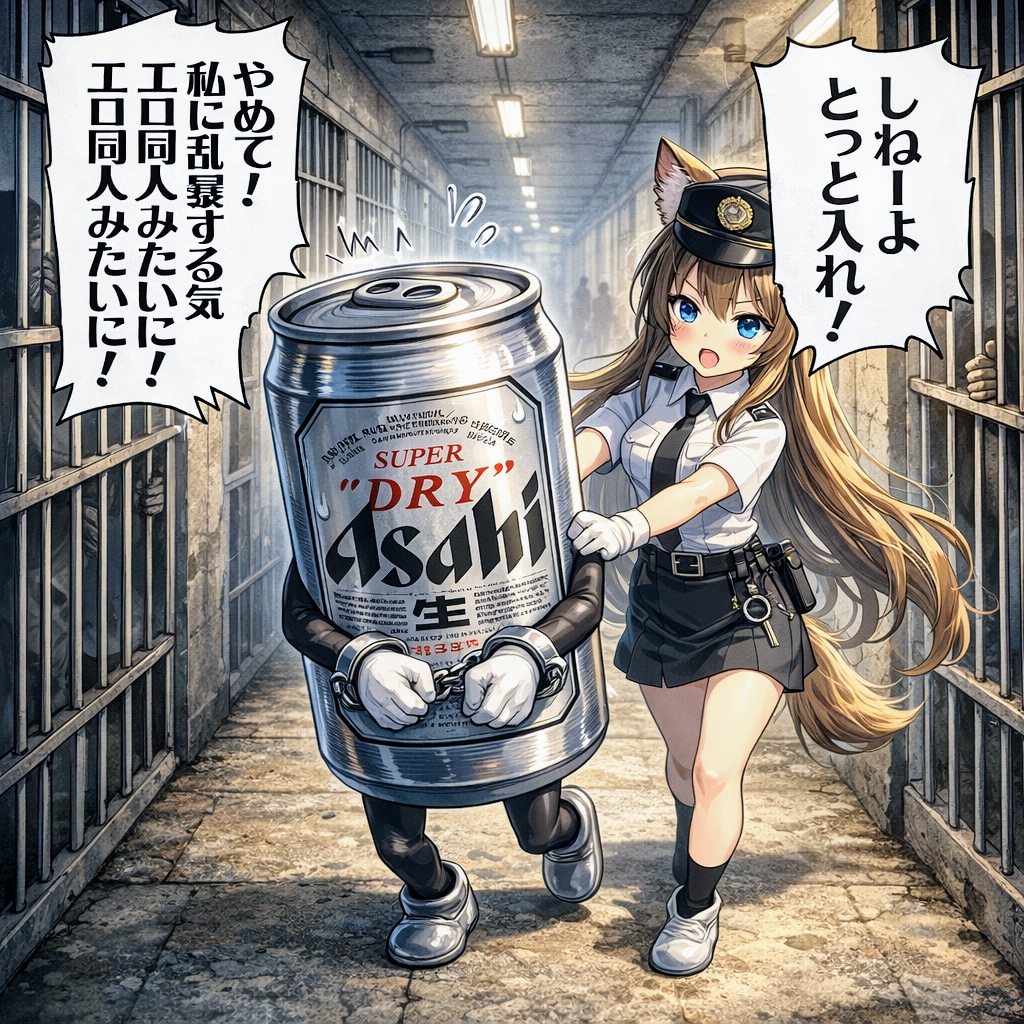 エロ同人みたいに！なビール缶と小さな女の子