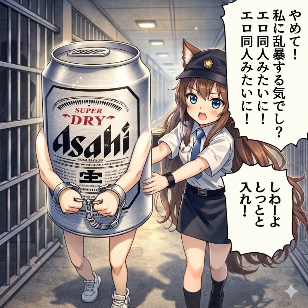 エロ同人みたいに！なビール缶と小さな女の子