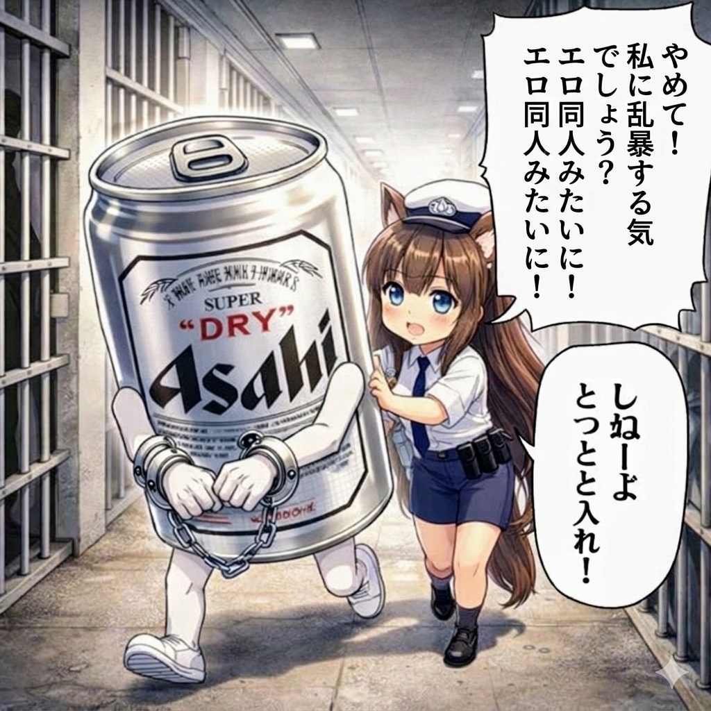 エロ同人みたいに！なビール缶と小さな女の子 | の人気AIイラスト・グラビア