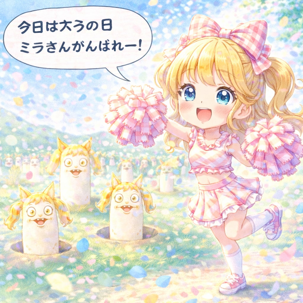 今日はアナゴの日。ミラさんがんばれー