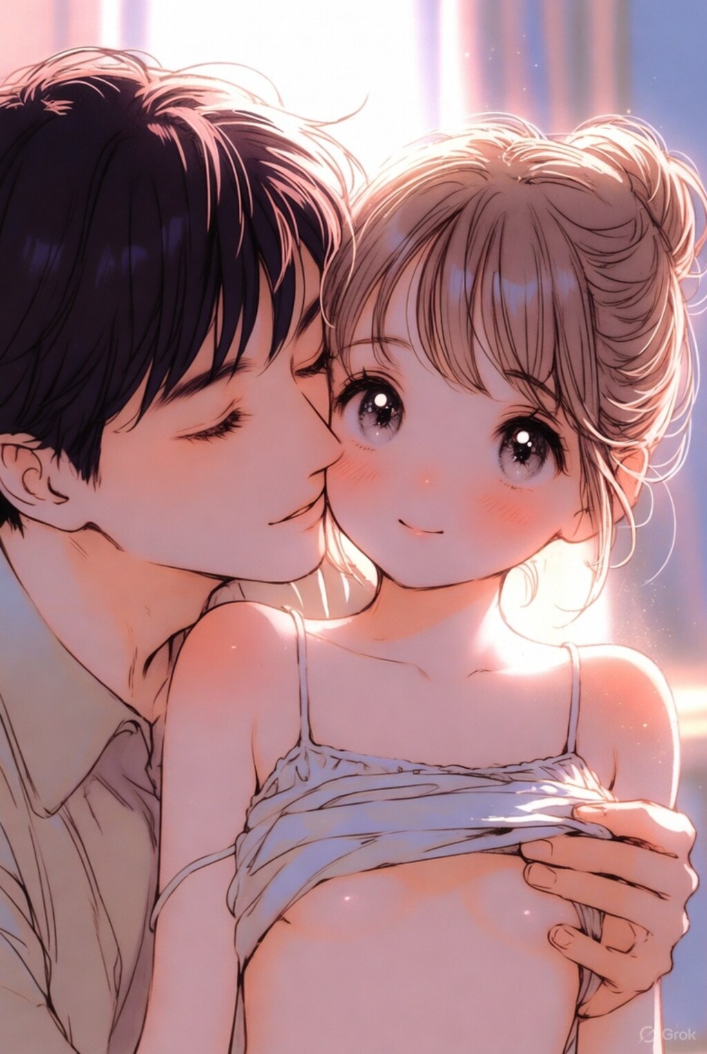 朝の光に溶ける甘いキス