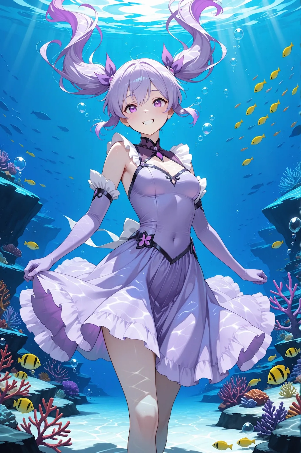 水中詰め合わせ 5色のドレスとエルボーグローブ編