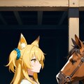 お馬さんとミラさん 2枚目
