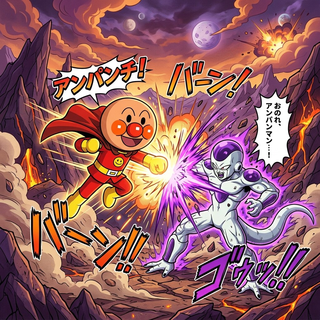 アンパンマン vs フリーザ | の人気AIイラスト・グラビア