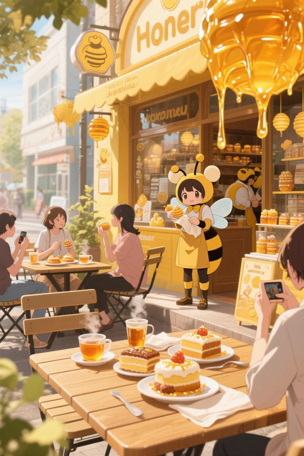 蜂蜜専門店「ぶんぶん」 | の人気AIイラスト・グラビア