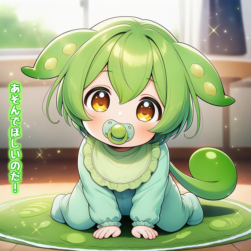 【版権キャラ】🫛ずんだもん🫛『❓謎のおしゃぶり❓』１