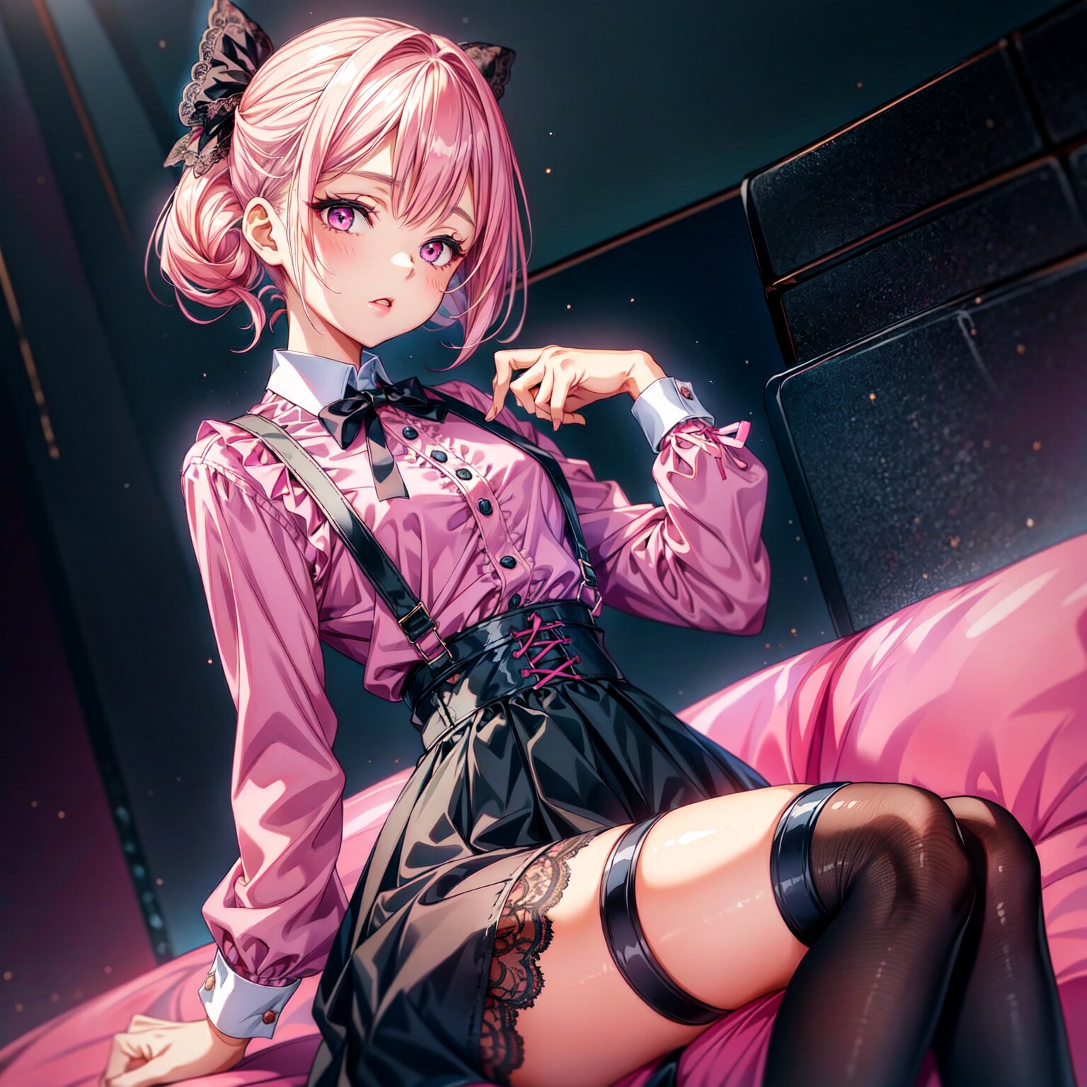 その蛆虫みたいに汚らわしい目で見ないでくれる！？ | の人気AIイラスト・グラビア