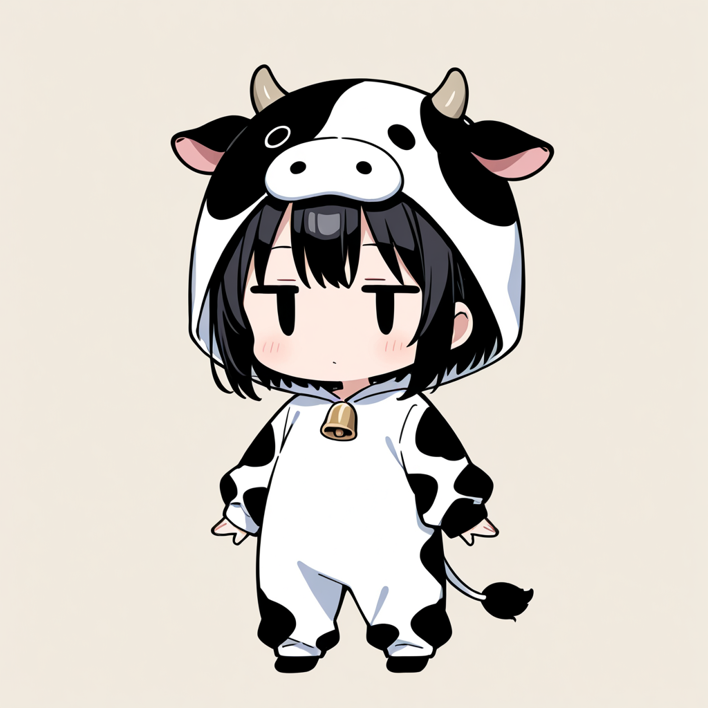 着ぐるみ着せ替え（ウシ）