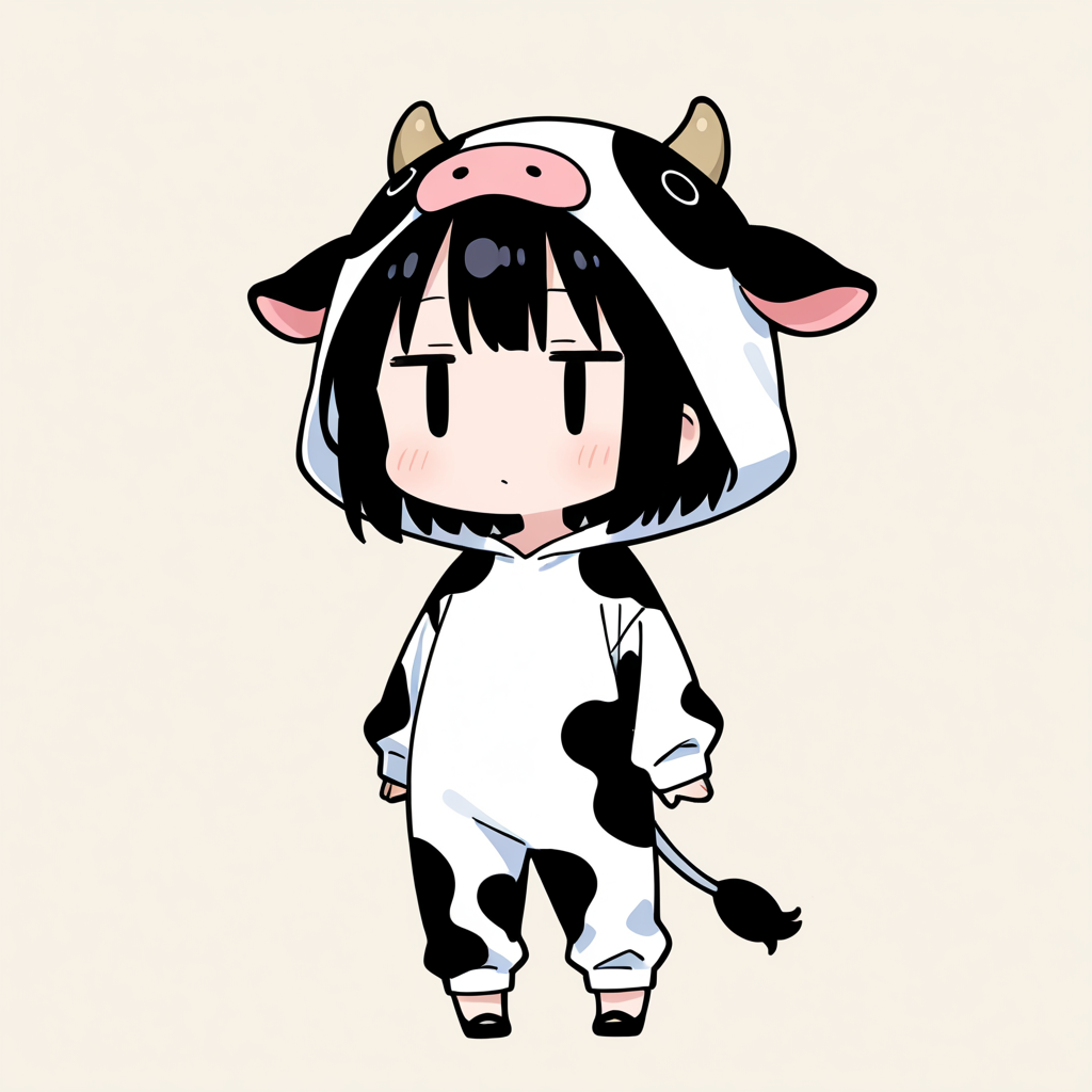 着ぐるみ着せ替え（ウシ）