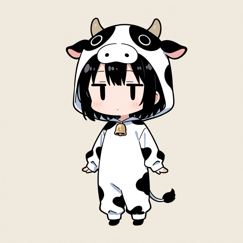 着ぐるみ着せ替え（ウシ）