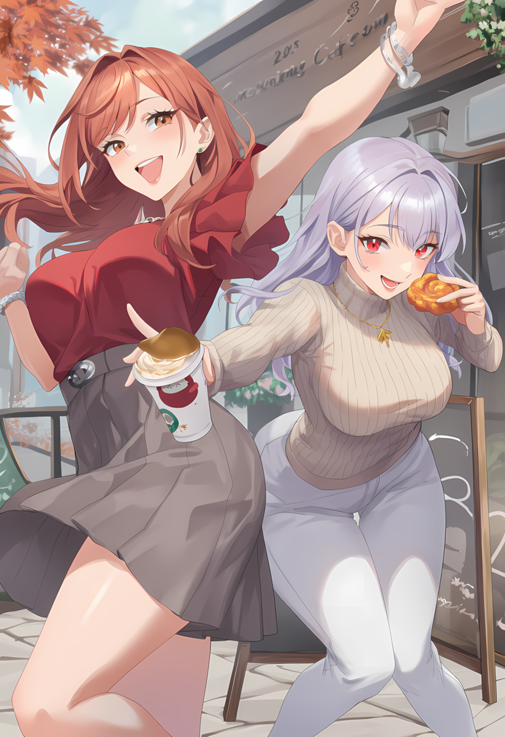 ノノカ＆ミレナの朝カフェ時間☕🌸