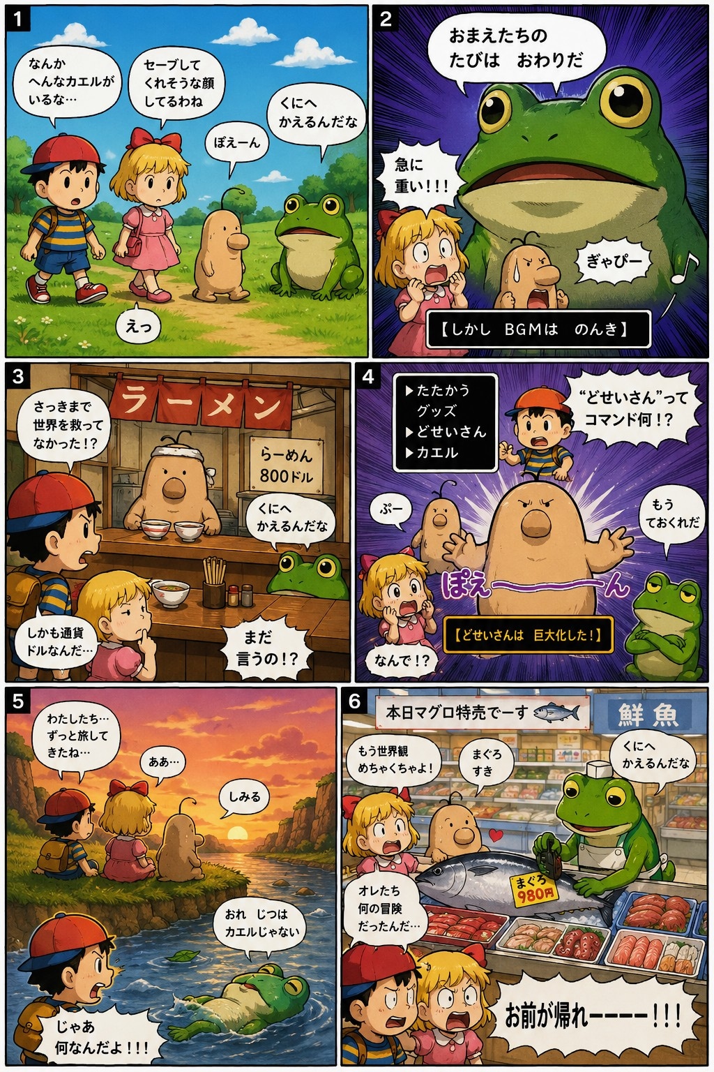 久しぶりのくにへかえるんだな