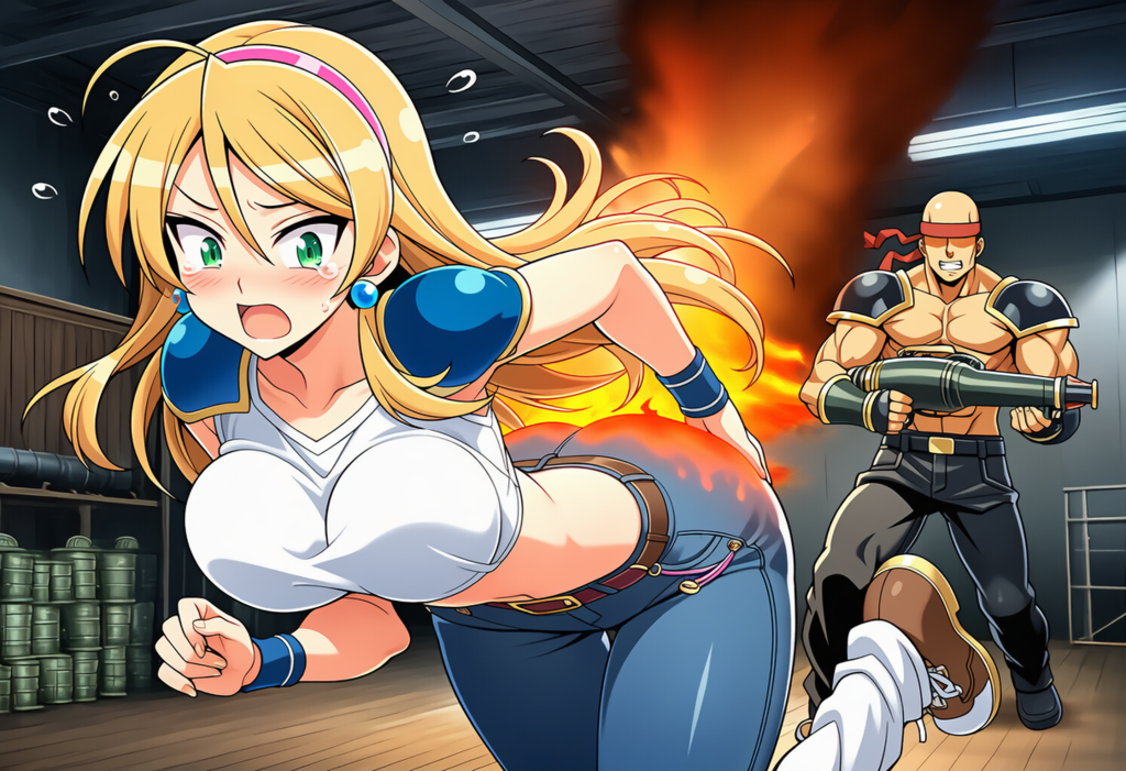 ローザvs火炎放射器ザコ2