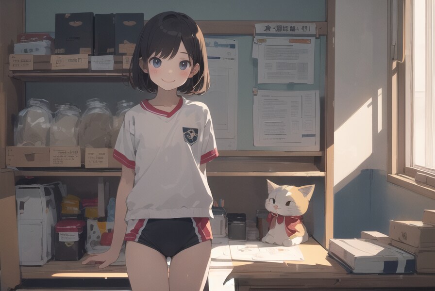 猫と体操少女 : 2023.12.14