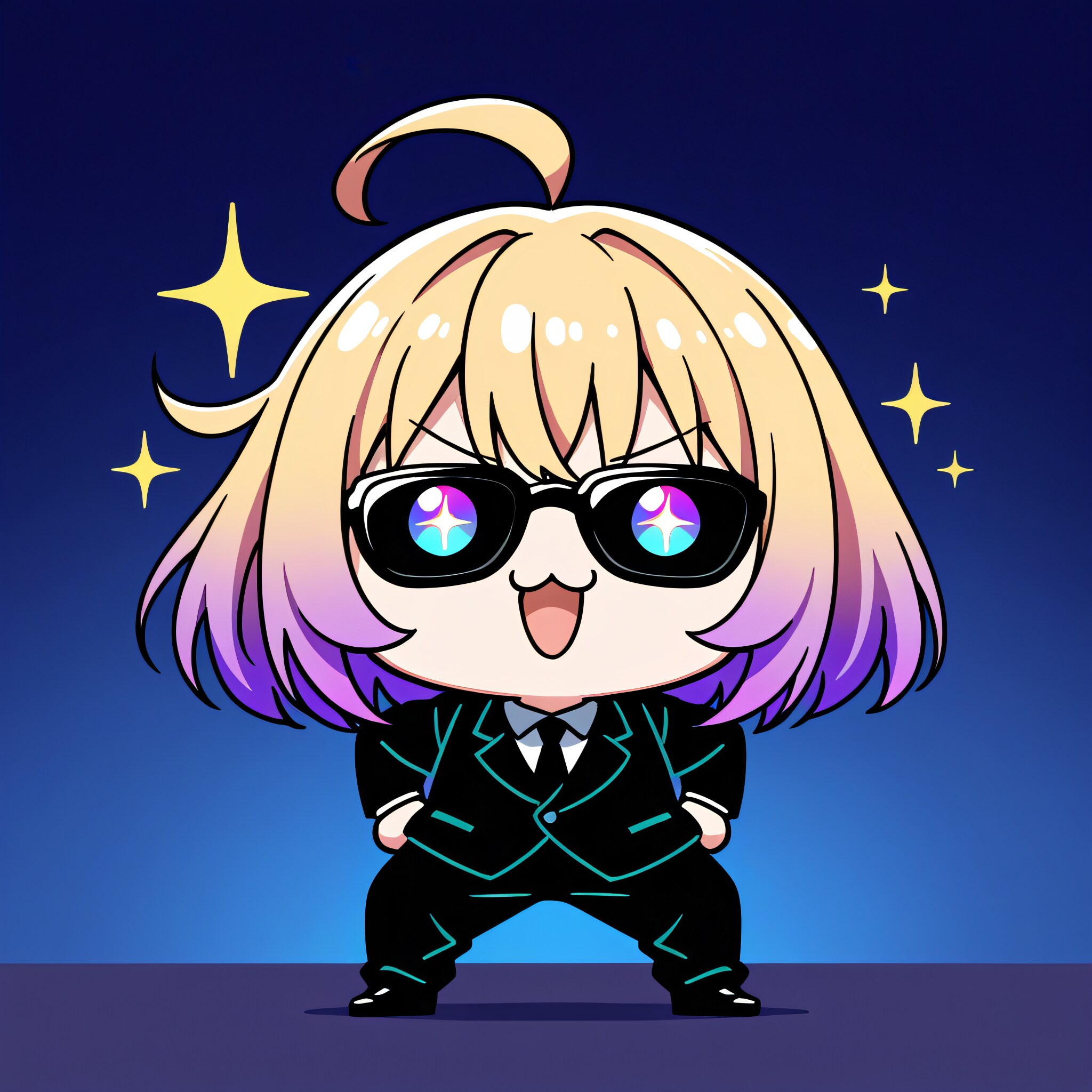 本日のみーむーちゃん（MIBの日Ver.） | の人気AIイラスト・グラビア