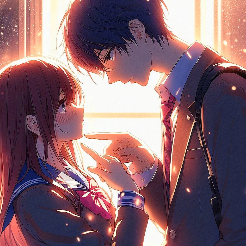 逆光な、切なげな恋人♥(4枚)