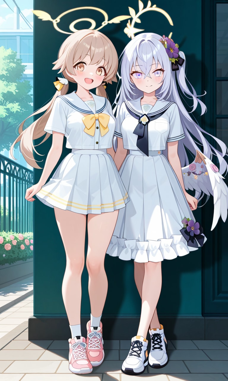 ヒフミとアズサ　夏私服7