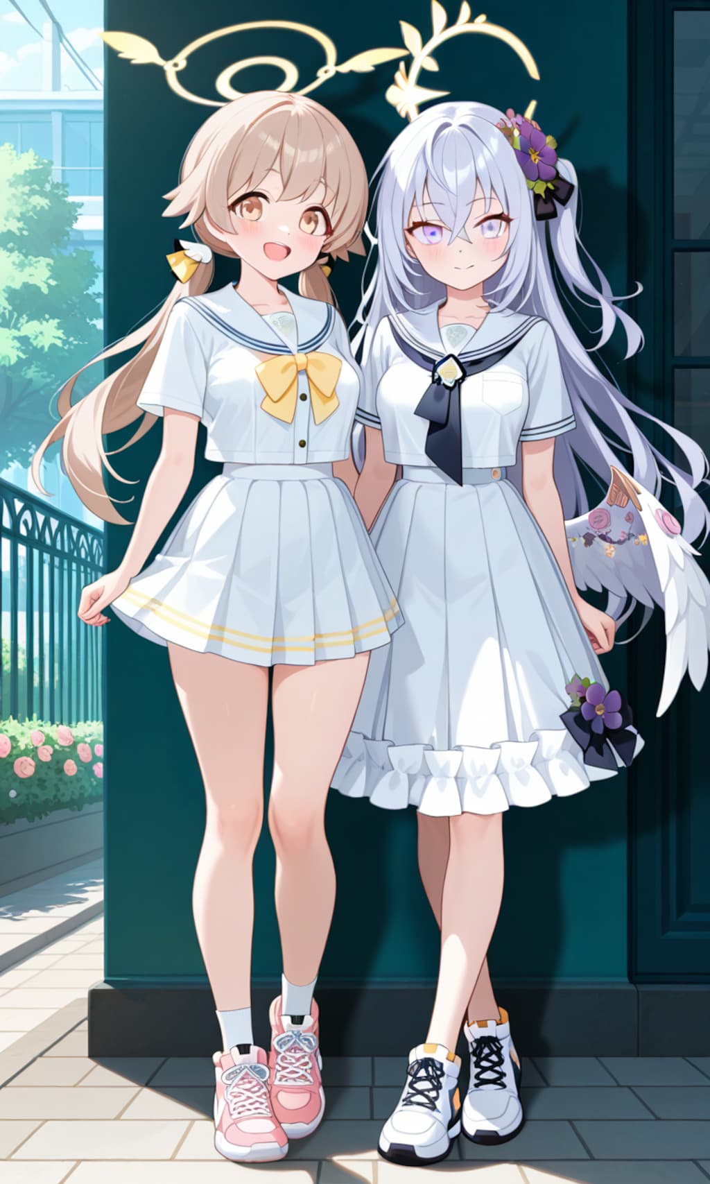 ヒフミとアズサ　夏私服7