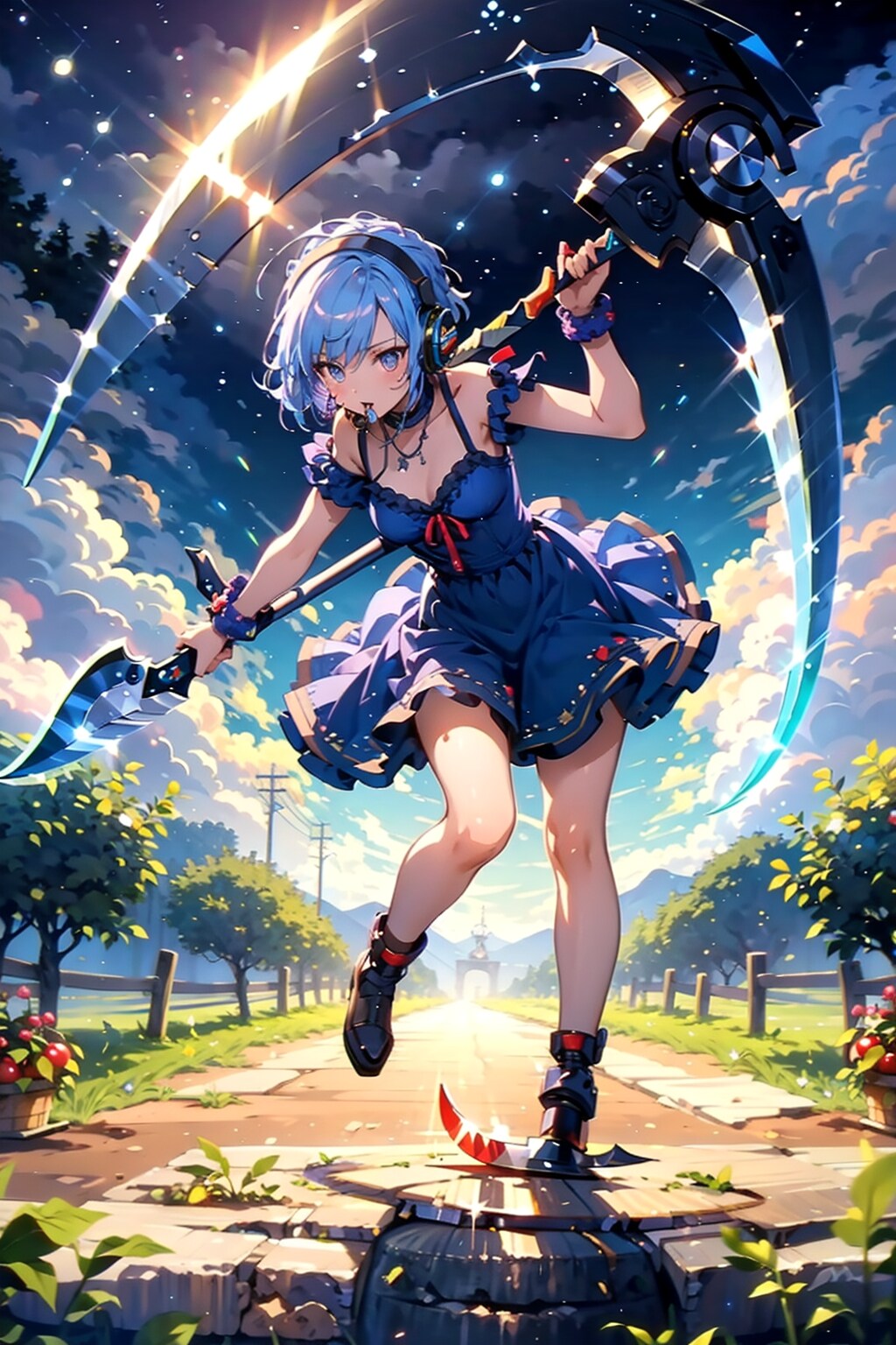 ブルーベリーの擬人化　Flavor Of Lifeを聴きながら　宇多田ヒカル　綾波レイ　グレンダイザー　完成