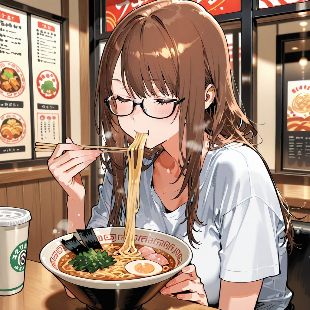 ラーメン食べたいです。 | の人気AIイラスト・グラビア