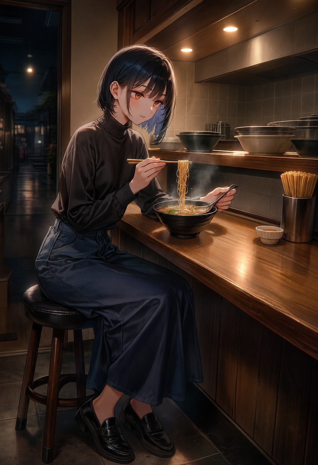 夜更けの一杯
