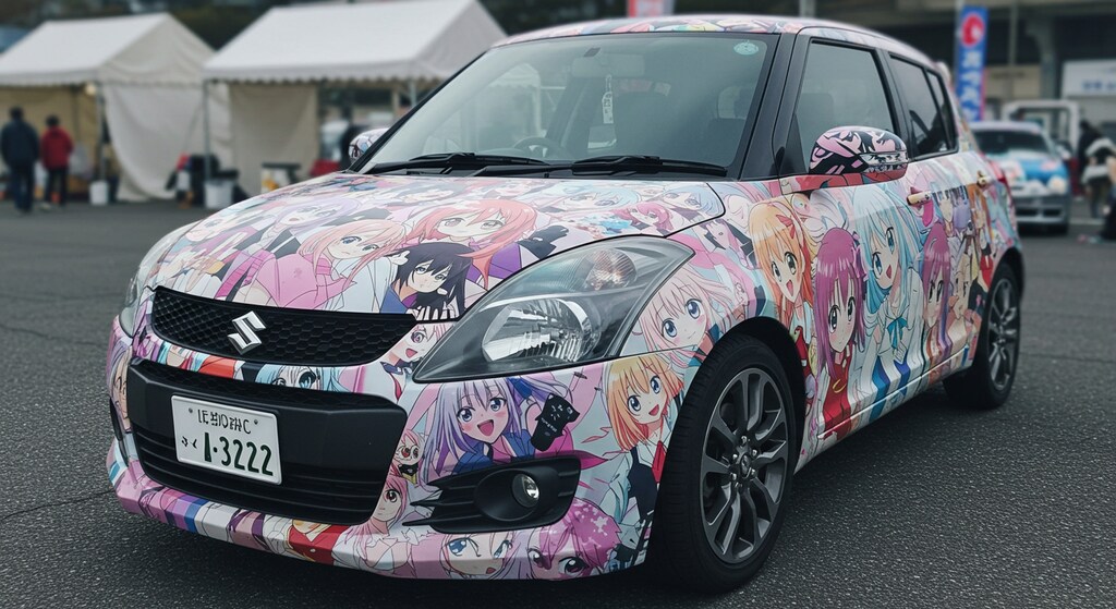 アニメキャラ痛車スイフト