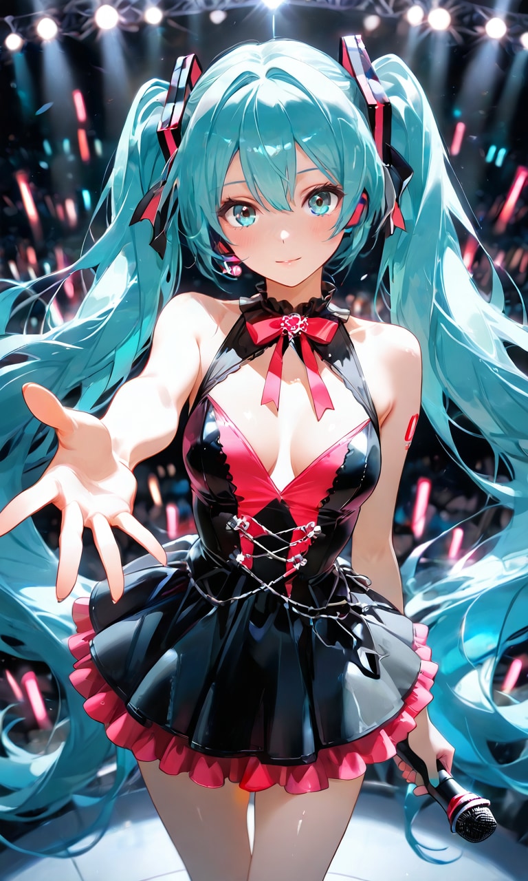 初音ミク、ステージの真ん中から差し伸べた手はあなたへ