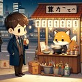 きつねの屋台 4枚目