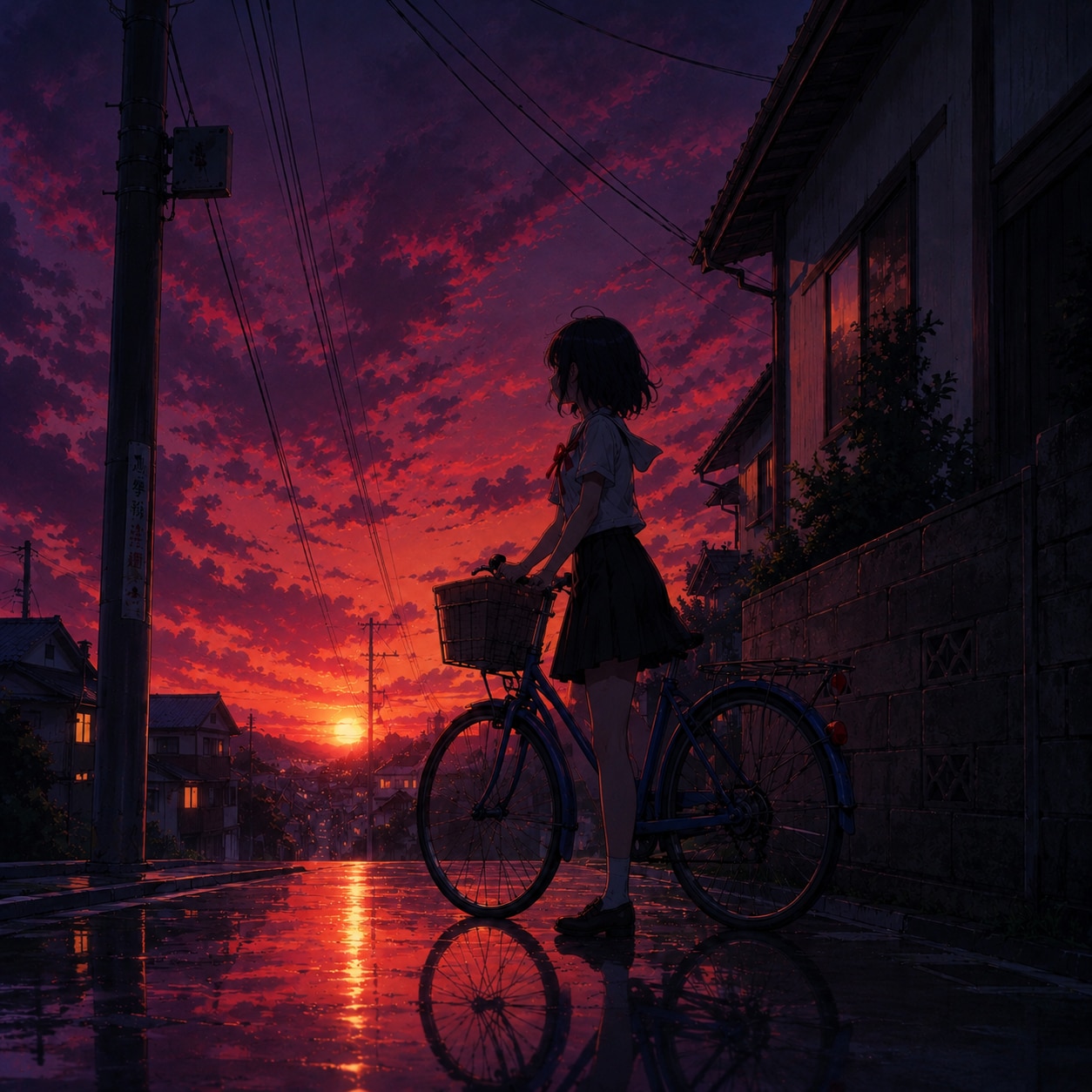 夏ってたまにこのくらい赤紫な時あるよね