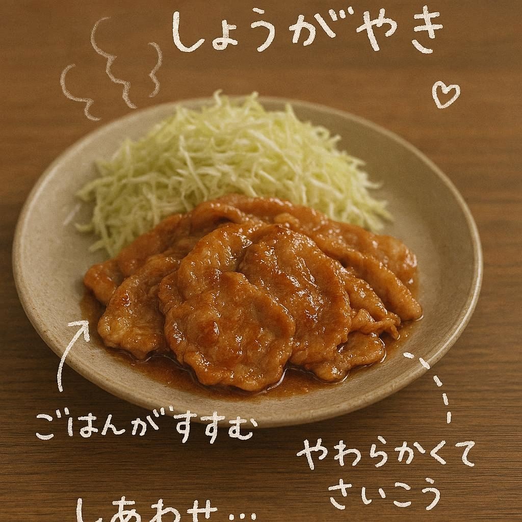 豚の生姜焼きをおいしそうに紹介しよう
