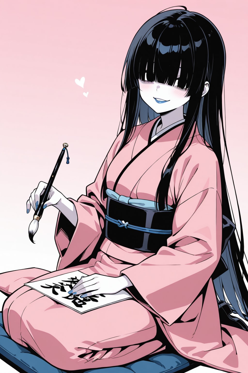 ユウキと書初め