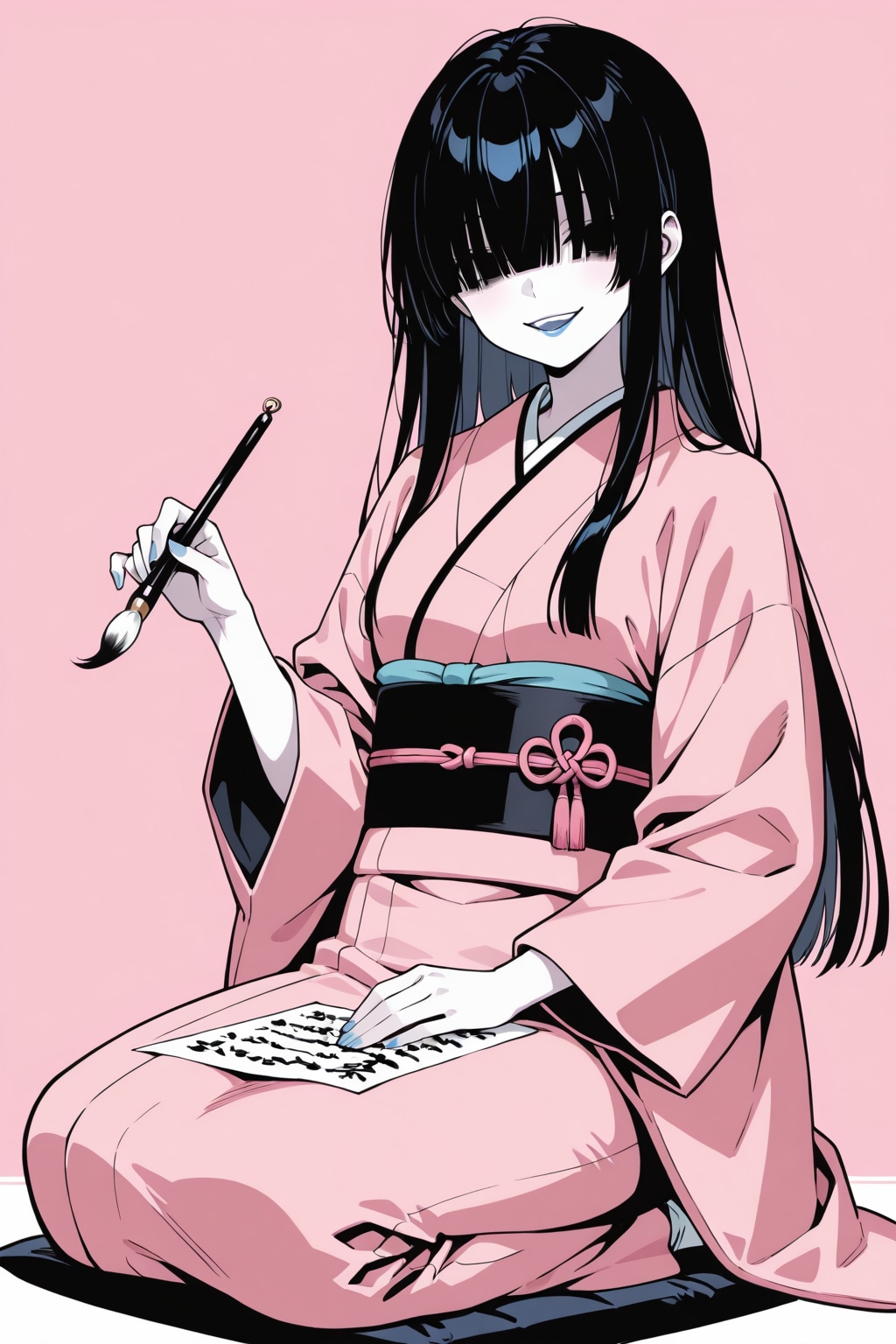 ユウキと書初め