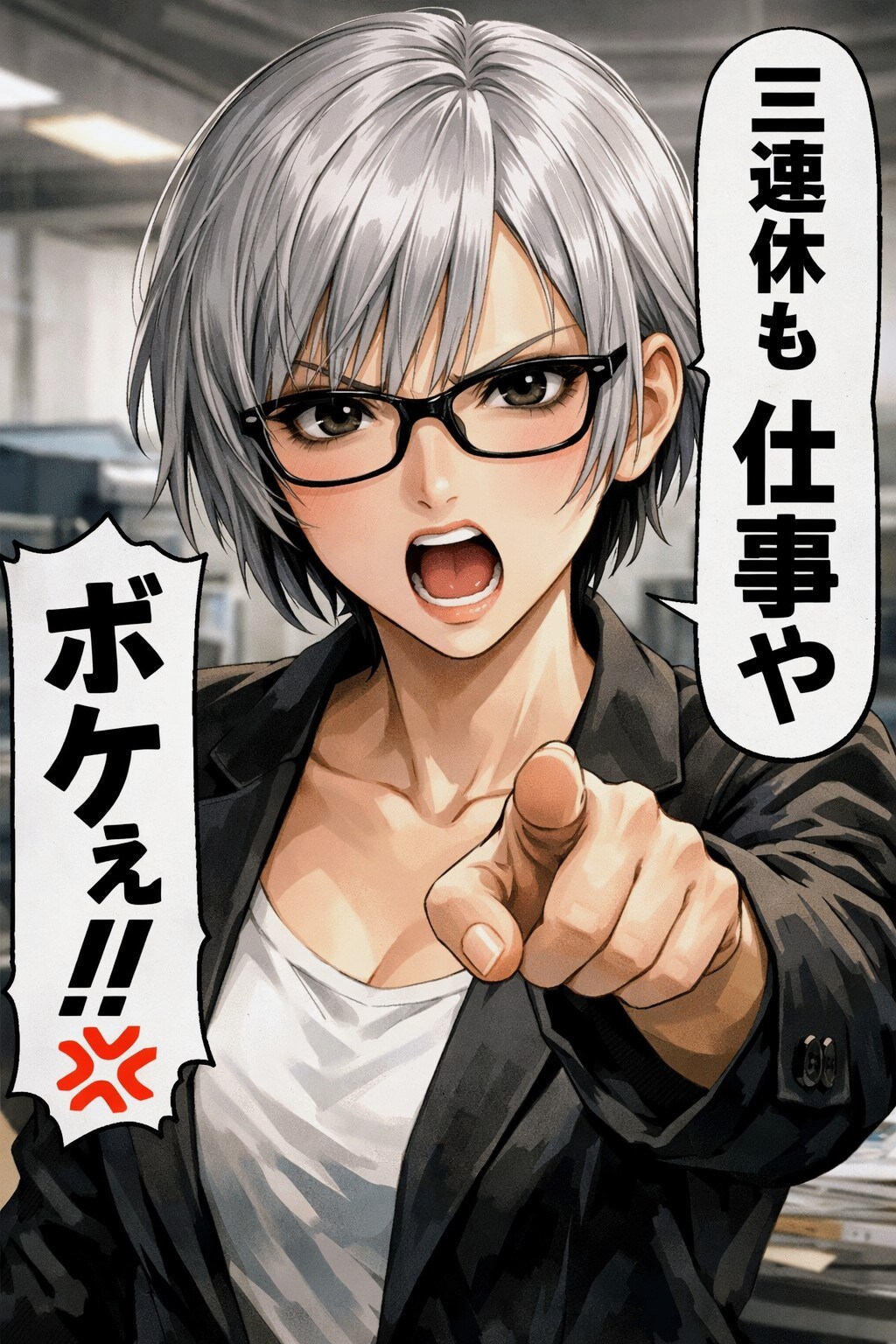 三連休❓なにそれな、まさけ