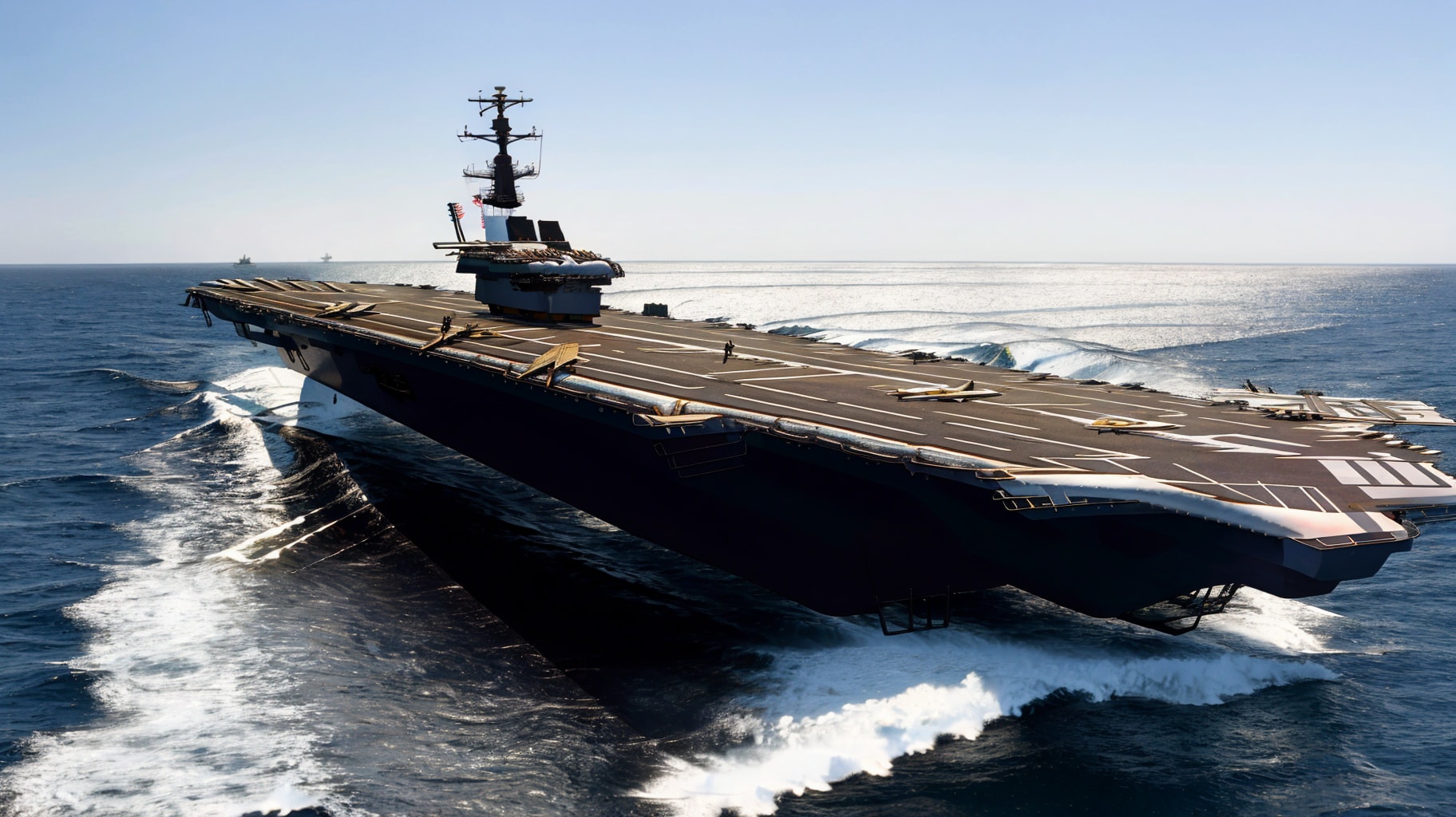 10月26日は原子力の日 背景は米海軍のニミッツ級原子力空母（もどき？）