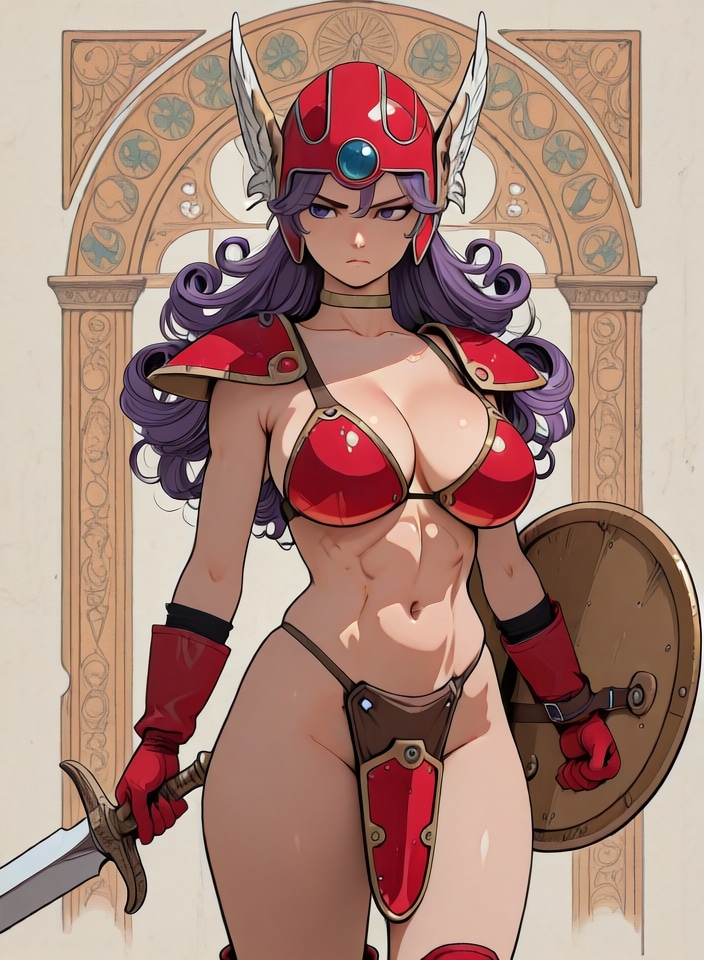 アール・ヌーヴォーな女戦士