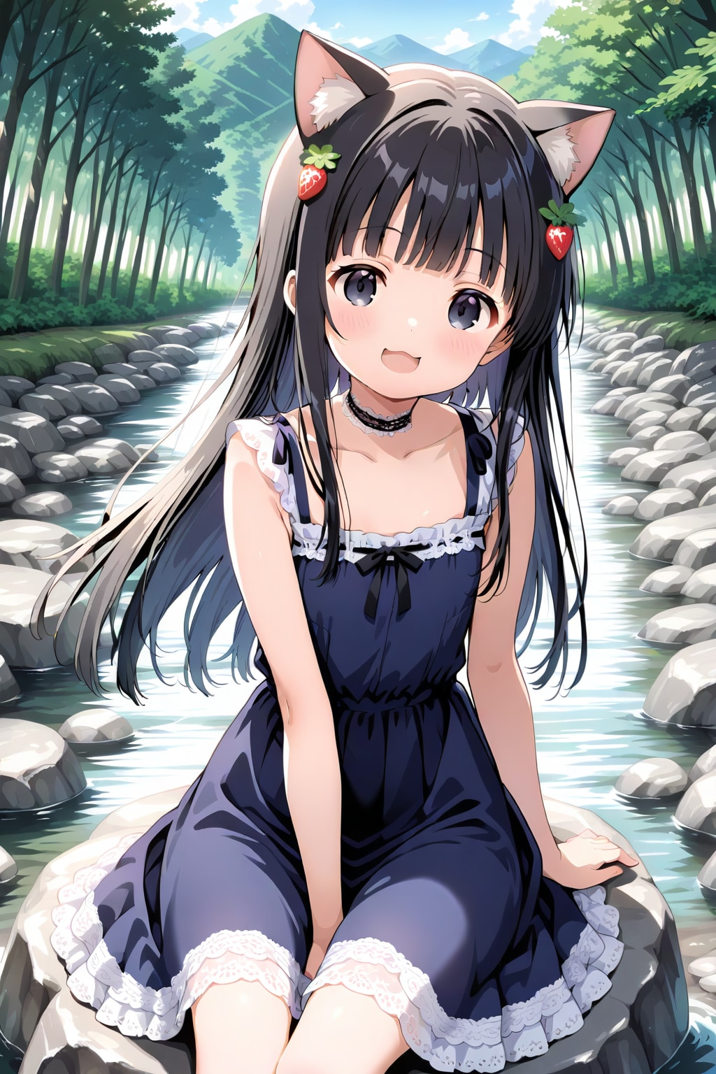 ネコ娘のクロちゃん🐈‍⬛✨１５ | の人気AIイラスト・グラビア